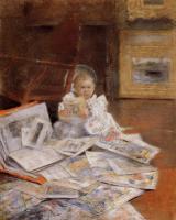 Chase, William Merritt - Child with Prints